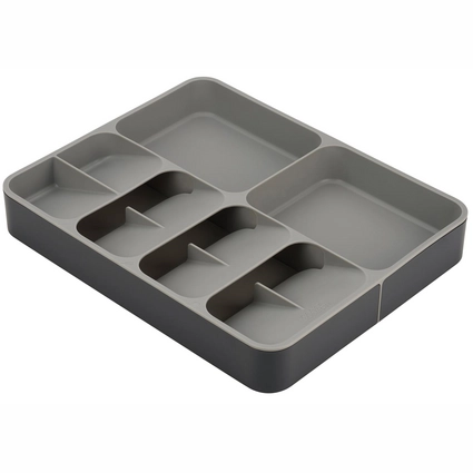 1---Bestekorganiser Joseph Joseph DrawerStore Uitschuifbaar Grijs