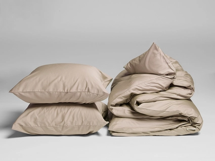 Dekbedovertrek Yumeko Warm Taupe Satijn
