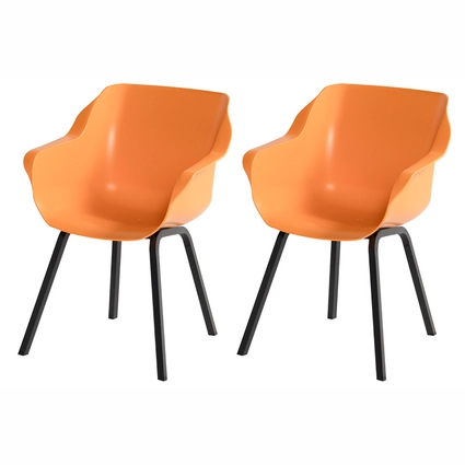 Hartman Sophie Element Tuinstoel - Set van 2 - Indian Orange