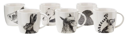 POLSPOTTEN Animals Mokken Set van 6
