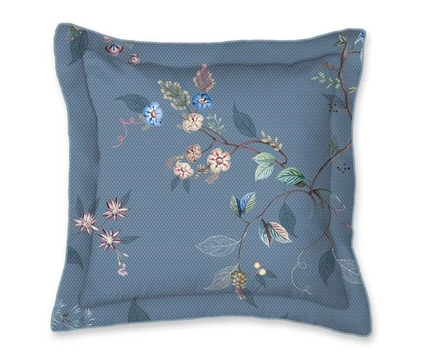 Pip Studio Kawai Flower Square Sierkussen Blauw 45 x 45 cm