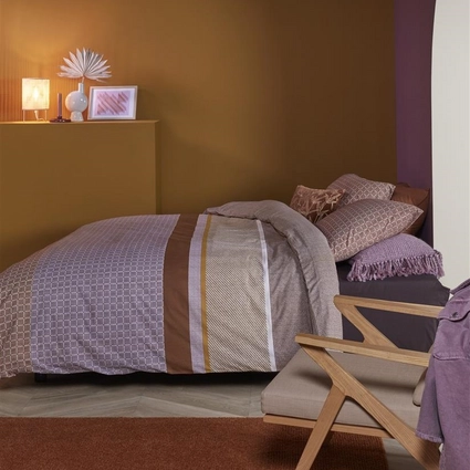 Beddinghouse Birger Dekbedovertrek - Mauve