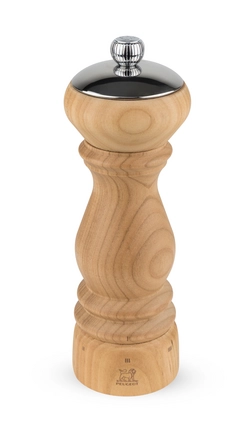 Moulin à Sel Peugeot Châtel En Bois Merisier 21 Cm - Mécanisme Garanti à Vie, Réglage De Mouture, Fabrication Française