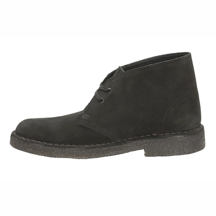 clarks black desert boots womens