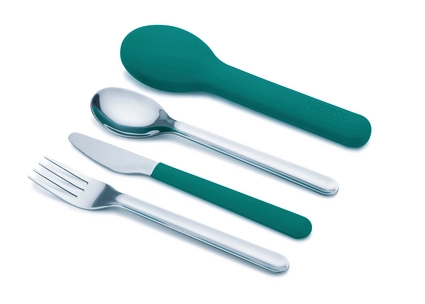Bestekset Joseph Joseph Go Eat Compact RVS Teal