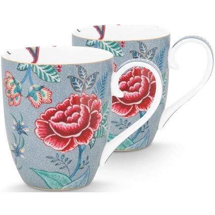 Pip Studio Flower Festival Beker XL - Set van 2