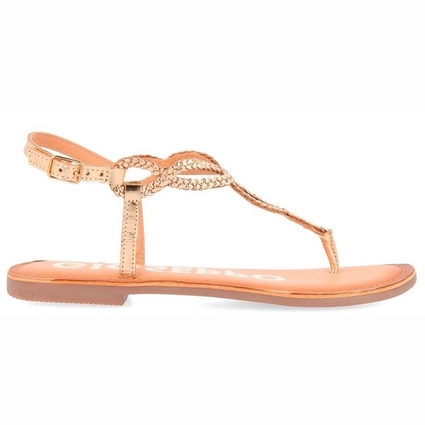 GIOSEPPO GOLAJ platte sandalen voor dames, off-white, 37 EU, Ivoor, 37 EU