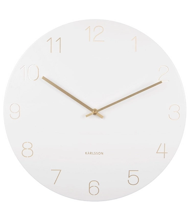Karlsson Wandklok Charm - Wit