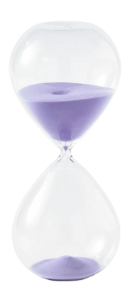 POLSPOTTEN Sandglass Zandloper - L - Lilac