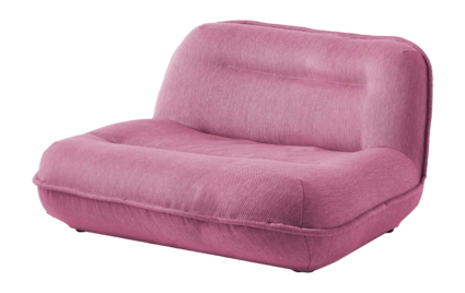 POLSPOTTEN Puff Loveseat - Berry Pink