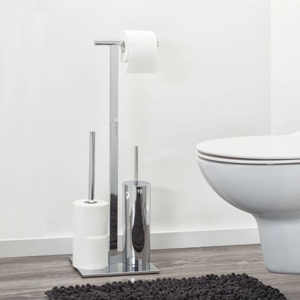 Toiletrek Sealskin Square Metaal Chroom