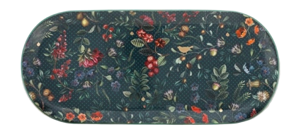 Pip Studio Winter Wonderland Taartplateau - Donkerblauw - 33.3x15.5cm
