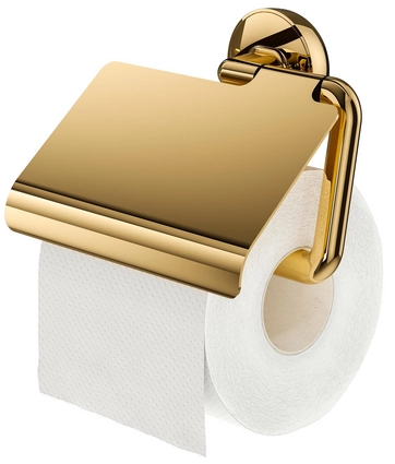 Tiger Cooper Toiletrolhouder met Klep - Goud