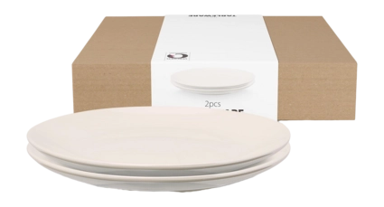 vtwonen Ontbijtborden - Parelmoer - Set van 2 - 20cm