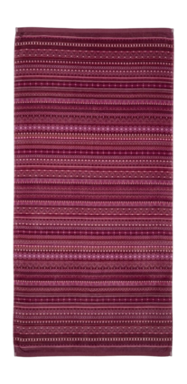 Pip Studio Geometric Print - Douchelaken - 70x140 - Donker roze
