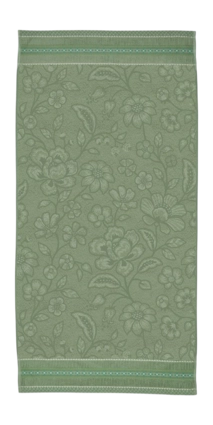 Pip Studio Jasmin Jacquard - Douchelaken - 70x140 - Groen