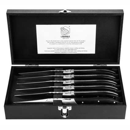 Laguiole Style de Vie Luxury Line Steakmessenset 6 st.