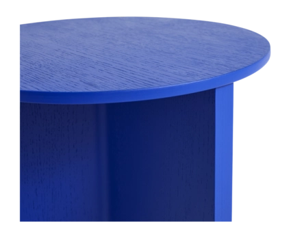 2---AB681-A366-AH28_Slit Table Wood Round High vivid blue wb lacquer oak_detail 02