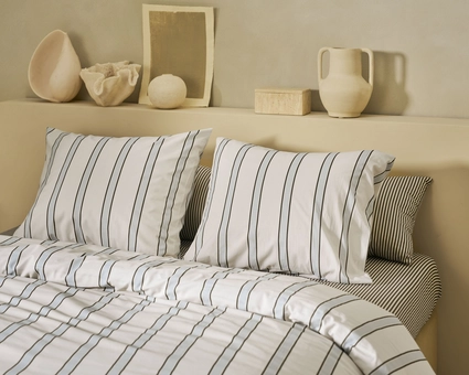 vtwonen Fun Stripe Blauw Dekbedovertrek