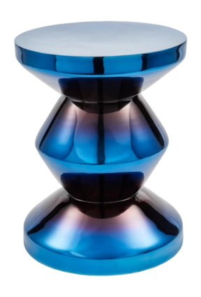 POLSPOTTEN Zig Zag Bijzettafel - Blauw