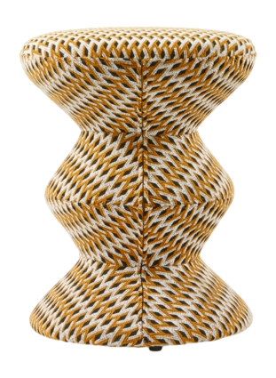 POLSPOTTEN Zig Zag Kruk - Oker
