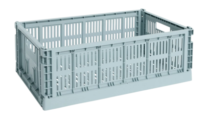 HAY Colour Crates Krat L - Rechthoekig - Dusty Blauw