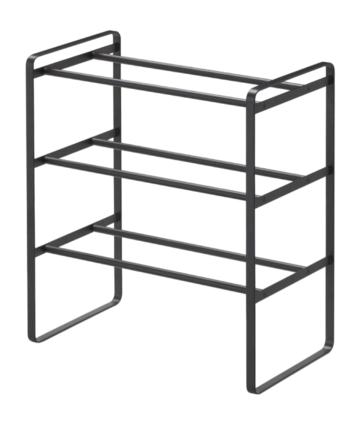 Yamazaki Schoenenrek Uitschuifbaar - Frame - 3 niveaus - Zwart