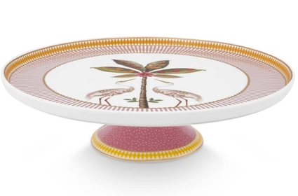 Pip Studio Rond Taartplateau - La Majorelle - Roze - 21cm