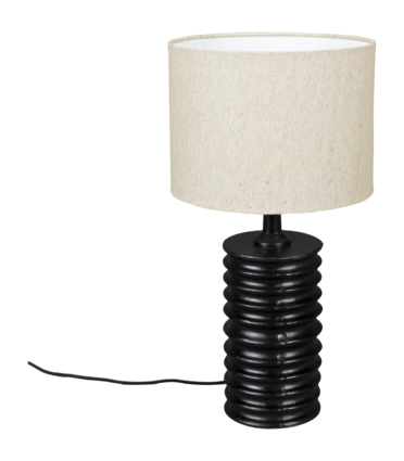 Dutchbone Yalu Tafellamp - Zwart