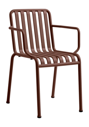 HAY Palissade Stoel met Armleuning - Iron Red