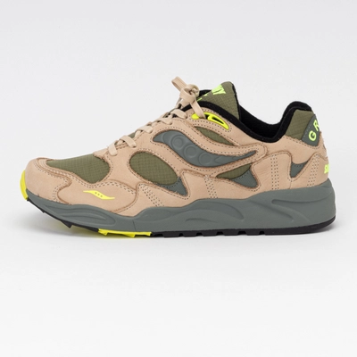 Saucony Men Grid Shadow 2 Avocado Beige 24