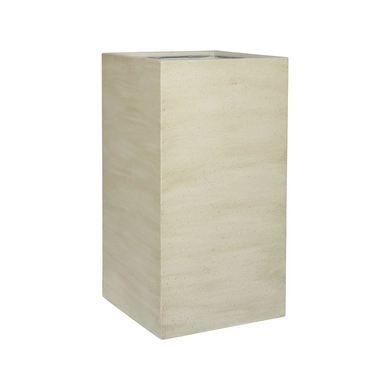 Bloempot Pottery Pots Cement and Stone Bouvy L Beige Washed 43,5 x 43,5 x 80 cm