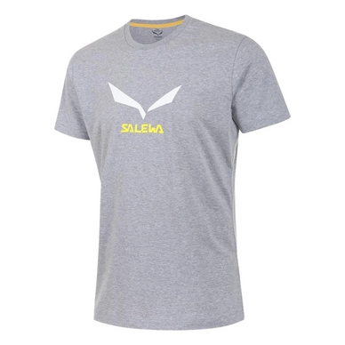 T-shirt Salewa Solidlogo 2 Grey Melange Herren