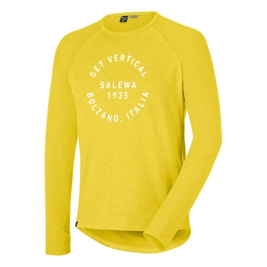 Long Sleeve T-Shirt Salewa Puez Dry Men Kamille Yellow