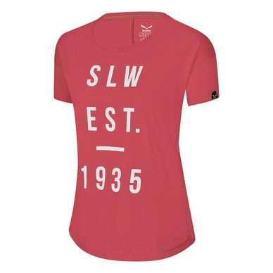 T-shirt Salewa Selby Women Mineral Rouge
