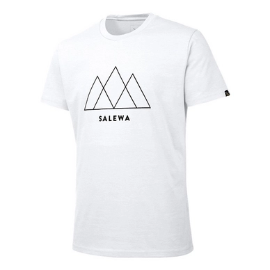 T-Shirt Salewa Overlay Dry White Herren