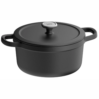 Marmite BergHOFF Leo Line avec Couvercle 26 cm Noir Graphite