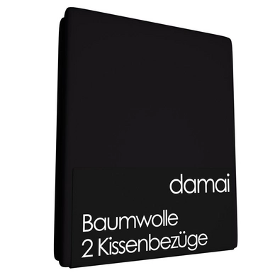2 Kissenbezüge Damai Schwarz (Renforcé)