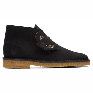 Chaussures Clarks Originals Homme Desert Boot Black Textile 2021
