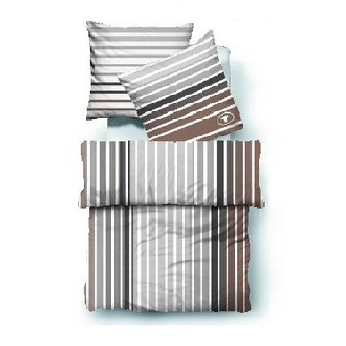 Bettwäsche Tom Tailor Stripe Beige Biber
