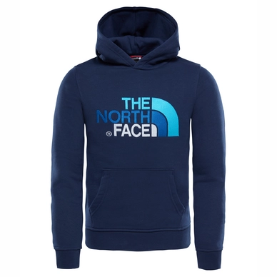Pullover The North Face Youth Drew Peak Po Hoodie Cosmic Blue Turkish Sea Kinder