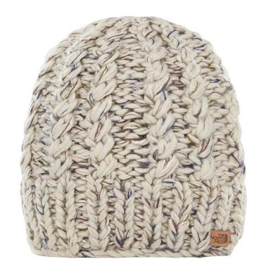 Muts The North Face Women Chunky Knit Beanie Peyote Beige Sodalite Blue