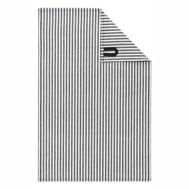 Theedoek Cawo Zoom Stripes Schwarz (Set van 4)