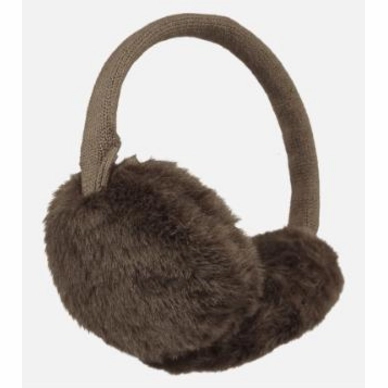 Oorwarmers Barts Plush Earmuffs Dark Brown
