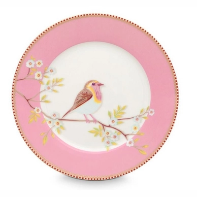 Ontbijtbord PiP Studio Floral Pink (21 cm)