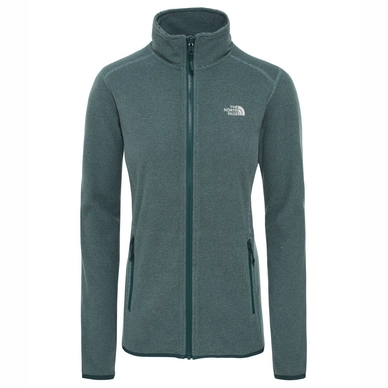 Gilet The North Face Women 100 Glacier Full Zip Pondrosa Green Trells Green Stripe