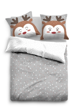 Bettwäsche Tom Tailor Sleepy Deer Grey Linon