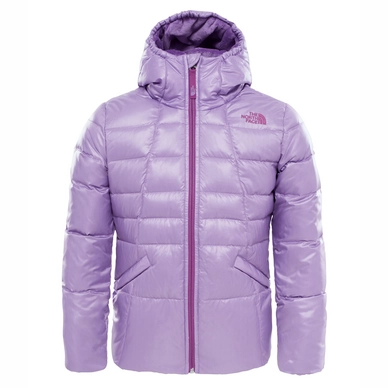 Winter Jacket The North Face Girls Moondoggy 2 Down Purple