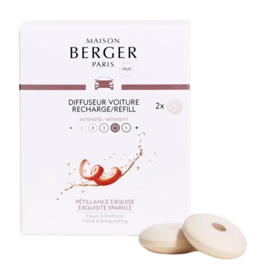 Autoparfum Maison Berger Navulling Pétillance Exquise 2 Stuks