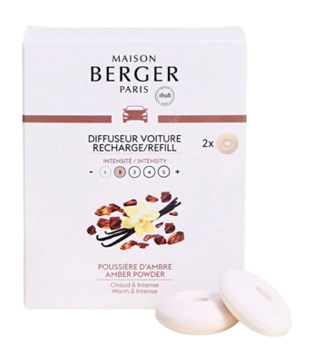 Autoparfum Maison Berger Navulling Poussière D'Ambre 2 Stuks